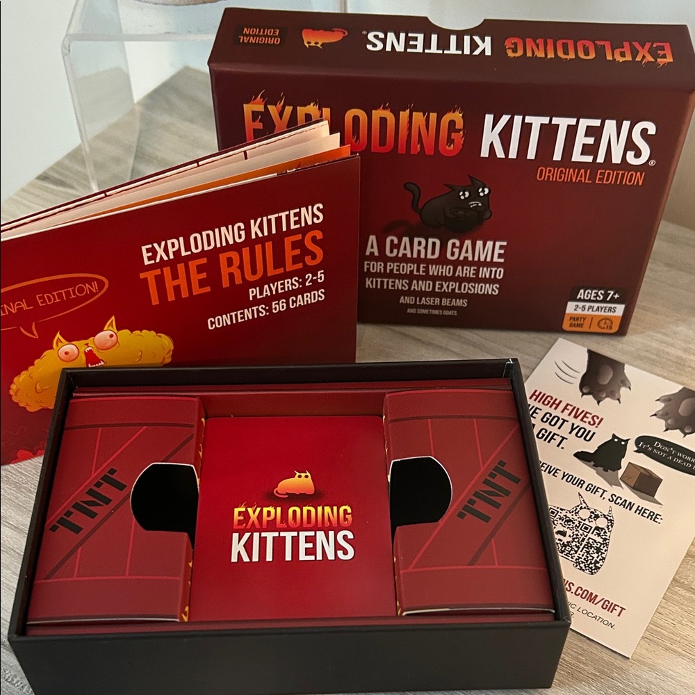 Exploding Kittens Original Edition Card Game - Red - Picture 5 of 5
